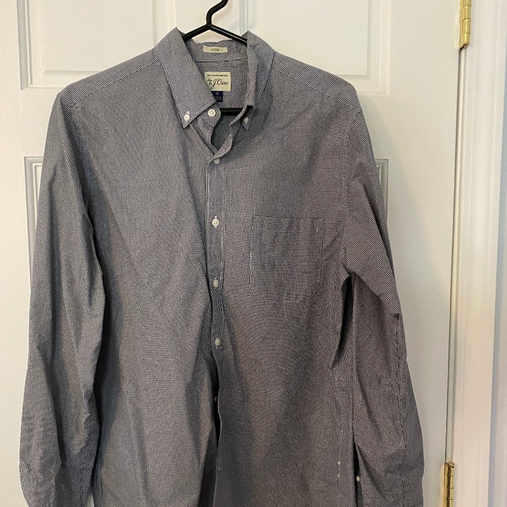 J. Crew Checkered Medium Button Down